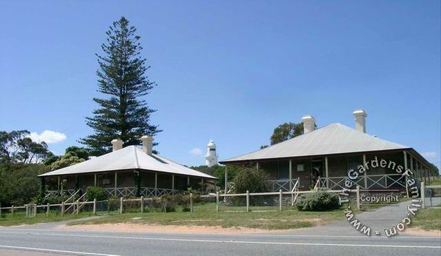 Lighthouse and Cottages, Woodman Point