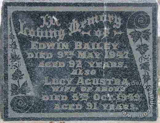 Ewin BAILEY, Lucy Augusta BAILEY